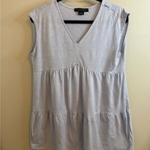 Sanctuary Gray Tiered Tunic Blouse